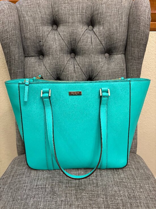 kate spade Handbags - Kate Spade New York Newbury Lane Cadene Satchel Tote Turquoise